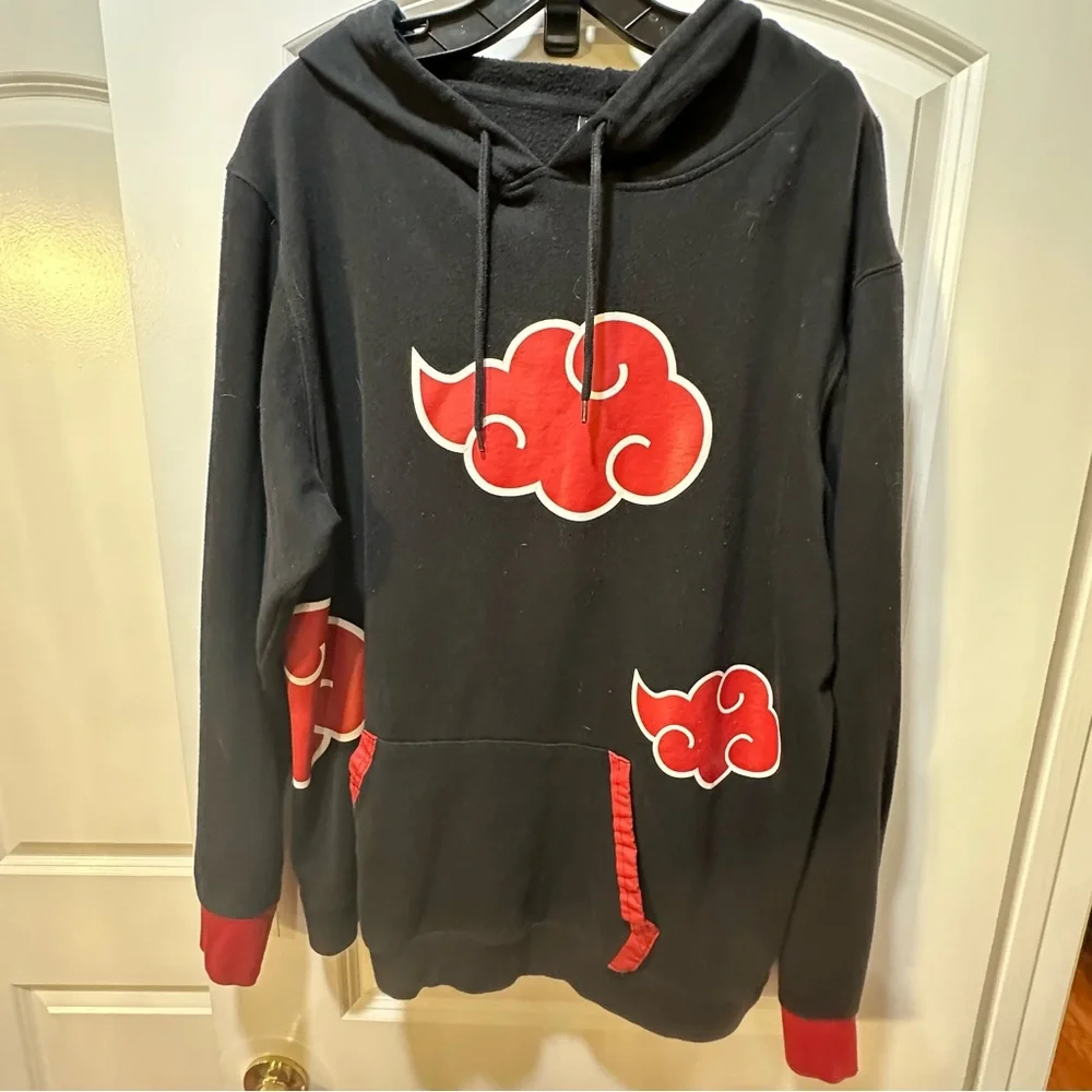 Vintage 2002 naruto viz akatsuki  sasuke hoodie size XXL - Picture 10 of 10